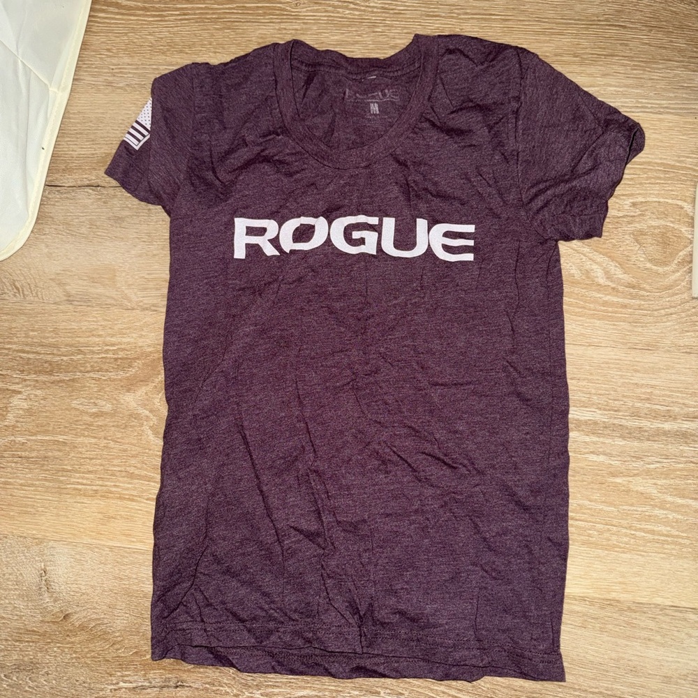 Rogue Maroon Tee with White Logo